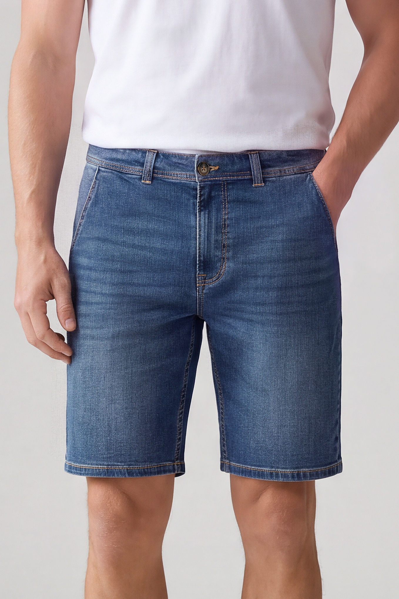 Men's Comfort Stretch Denim Shorts