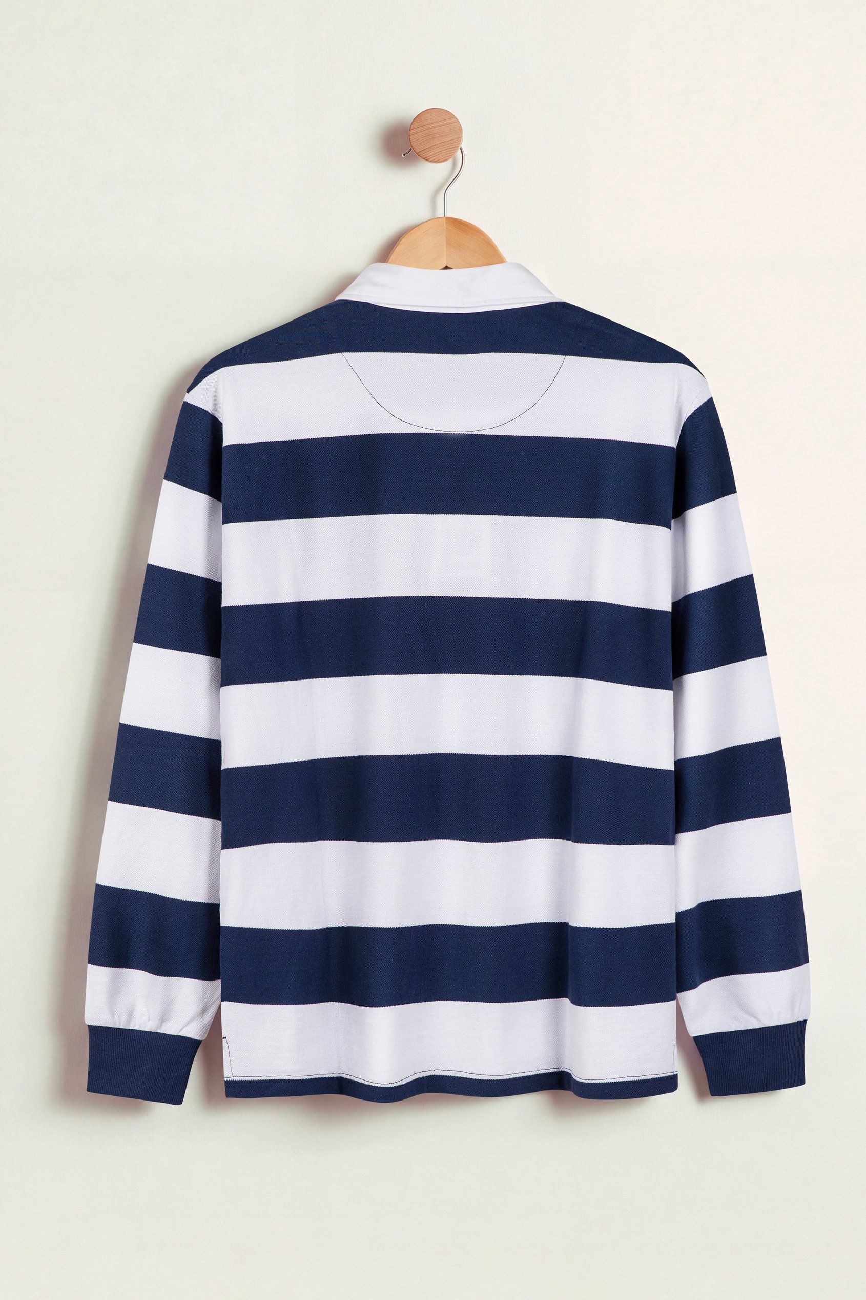 Mne's Pure Cotton  Striped Rugby Shirt