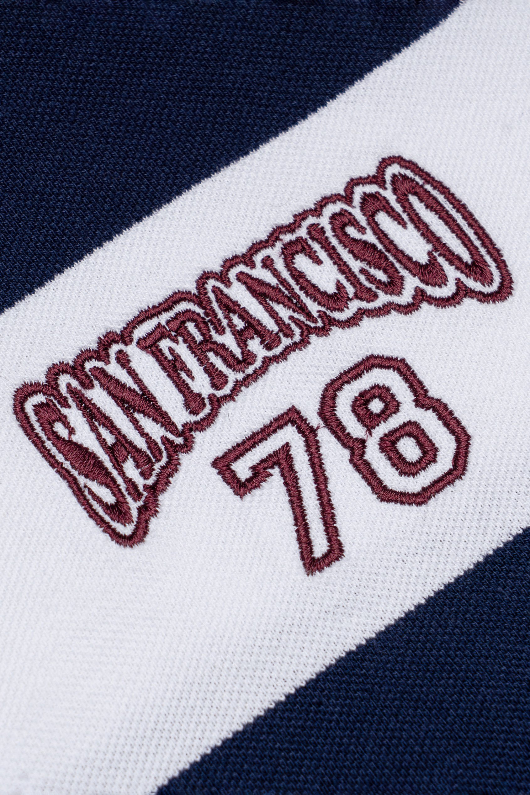 Mne's Pure Cotton  Striped Rugby Shirt