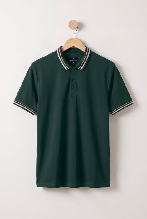 Red/Pink Tipped Polo Shirt