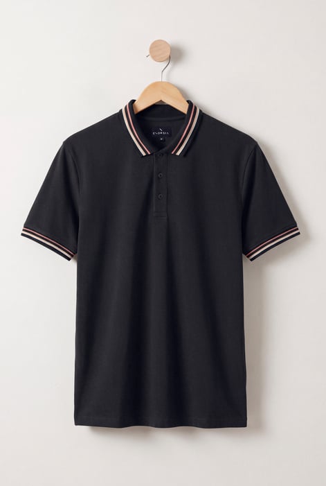 Red/Pink Tipped Polo Shirt
