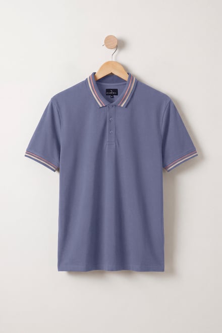 Red/Pink Tipped Polo Shirt