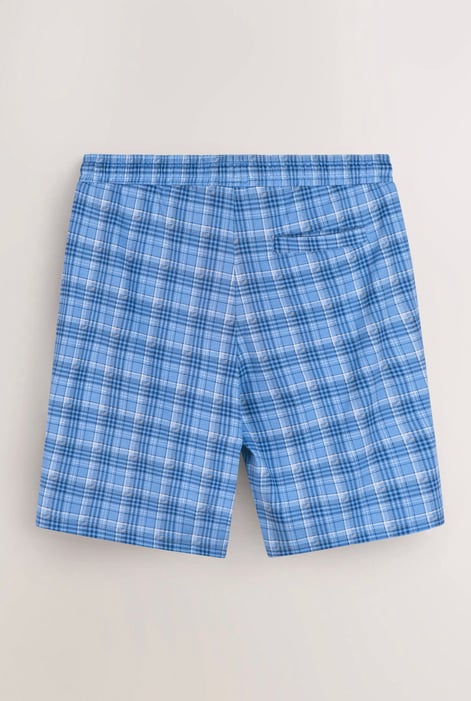 Men's Regular Fit check Cotton Jersey Shorts