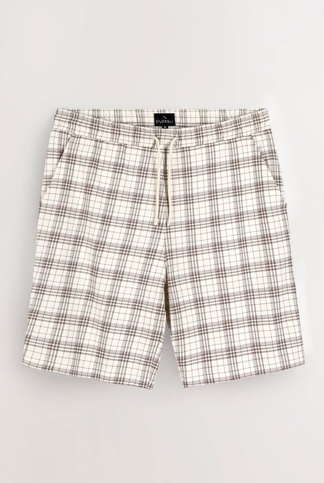 Men's Regular Fit check Cotton Jersey Shorts