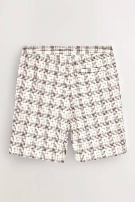 Men's Regular Fit check Cotton Jersey Shorts