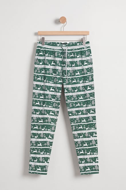 Fair Isle Reindeer Pattern Christmas Pyjama Bottoms