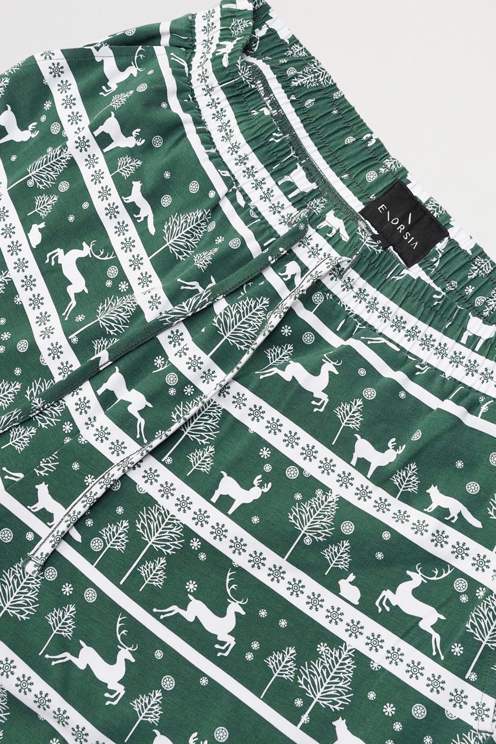 Fair Isle Reindeer Pattern Christmas Pyjama Bottoms