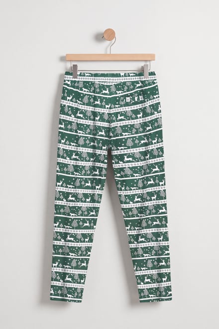 Fair Isle Reindeer Pattern Christmas Pyjama Bottoms