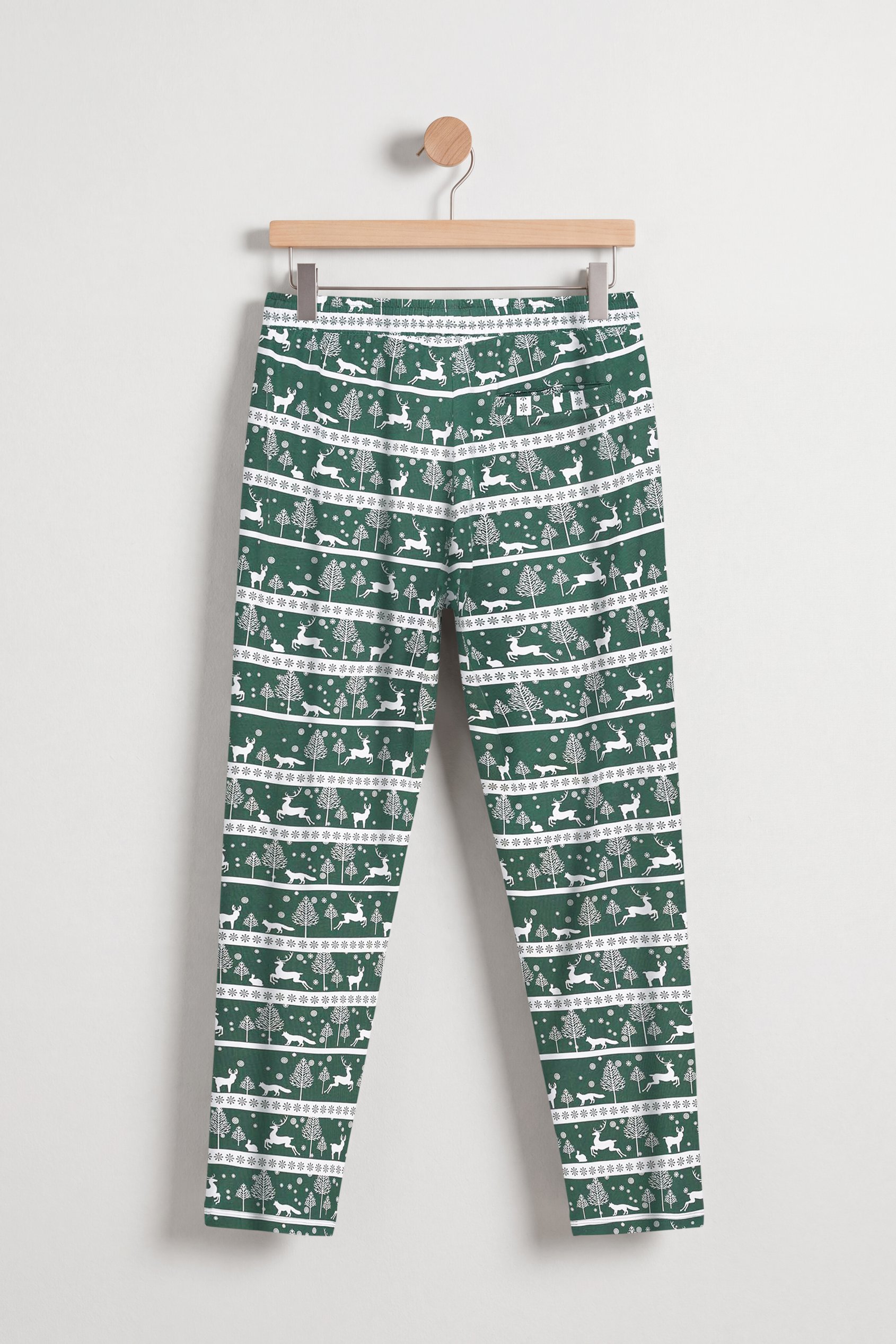 Fair Isle Reindeer Pattern Christmas Pyjama Bottoms