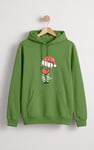 Christmas Graphic Brushed-Back Hoodie