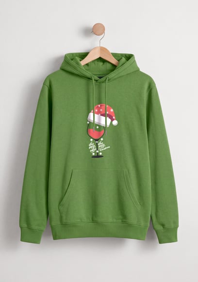 Christmas Graphic Brushed-Back Hoodie