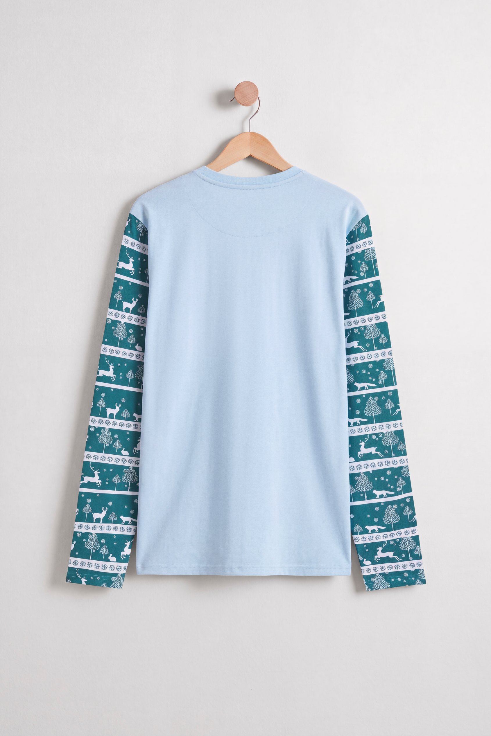 Fair Isle Reindeer Pattern Christmas Pyjama Top