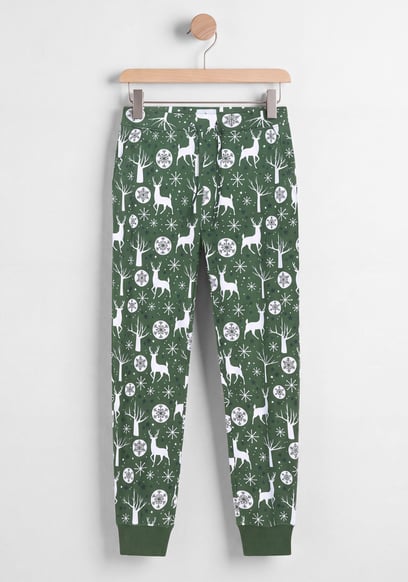 Festive Print Stretchy Joggers