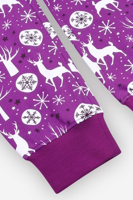 Festive Print Stretchy Joggers