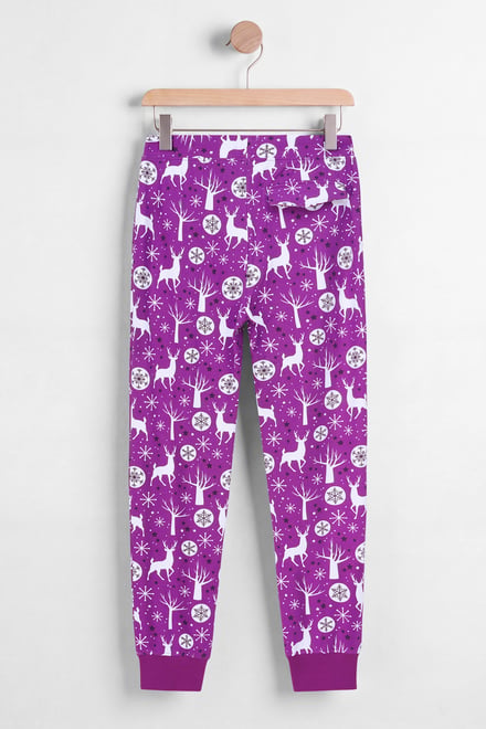 Festive Print Stretchy Joggers
