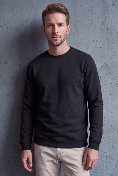 Men's Heavy Weight Jacquared Ribbed Sweatshirt