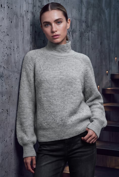 Womens Funnel Neck Jumper