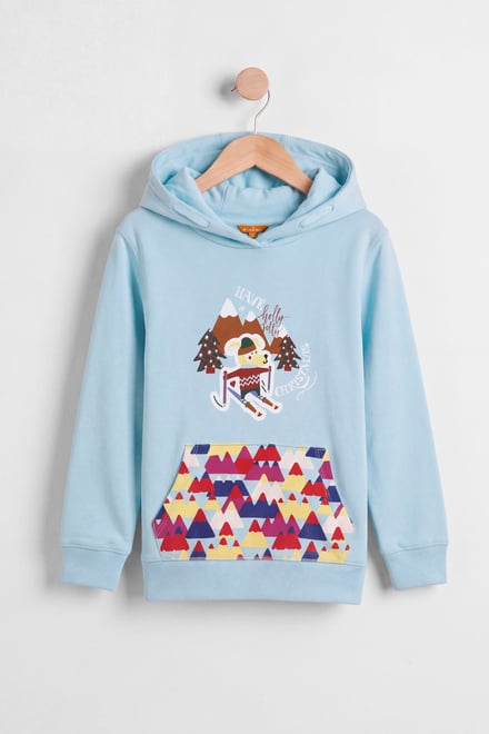 Boys Christmas Ice Skating Print Hoodie (12/18mths-7yrs)
