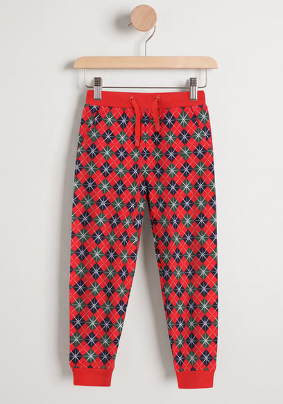 Boys Argyle Print Jogger (3yrs-9yrs)