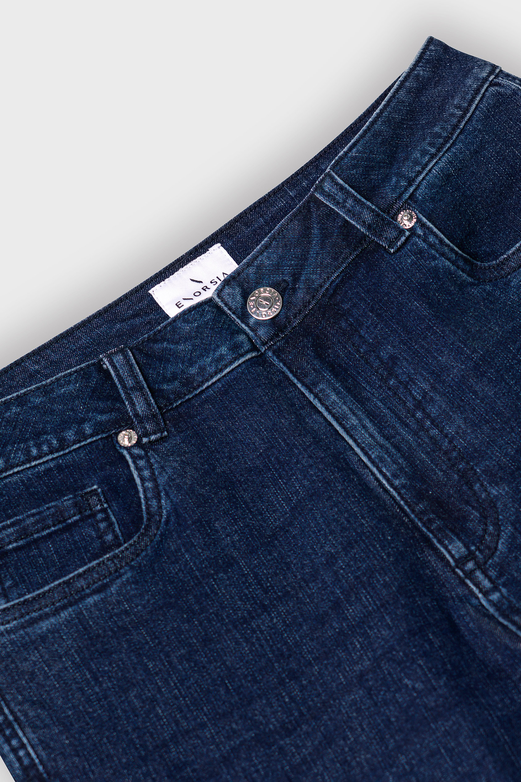 Women's Turn Up Knee Length Denim Shorts
