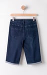 Women's Turn Up Knee Length Denim Shorts