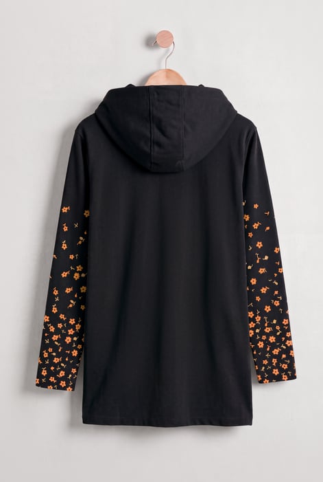 Women's Longline Zip Through Fleece Hoodie